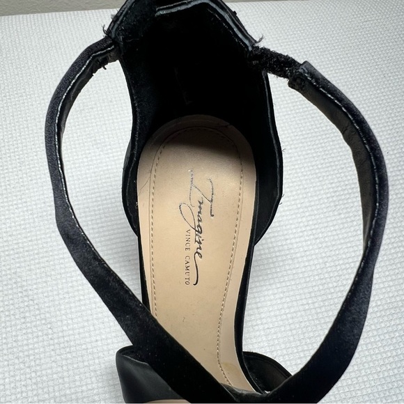 Imagine Vince Camuto Women's Black Satin Dress Pumps SZ 9 1/2 M Heels - Picture 4 of 8